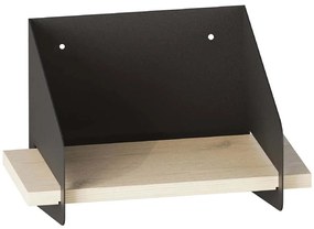 Ράφι Τοίχου Short Arm 491CRT1301 30x19x20cm Black