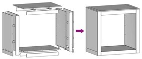 ΡΑΦΙ ΚΑΥΣΟΞΥΛΩΝ ΑΝΘΡΑΚΙ 60X40X60 ΕΚ. ΑΤΣΑΛΙΝΟ 851005