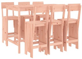 vidaXL Σετ Μπαρ Κήπου 7 Τεμαχίων από Μασίφ Ξύλο Ψευδοτσούγκας