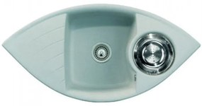 Macart Focus C-150 Ένθετος και αντιστρεφόμενος νεροχύτης Croma (Γκρι)