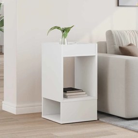 vidaXL End Table Λευκό 30 x 30 x 56 εκ. Επεξεργασμένο ξύλο