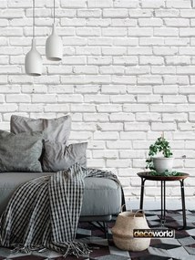 Ταπετσαρία τοίχου ετοίμων διαστάσεων λευκό τούβλο 07928Q 280cm x 360cm