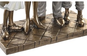 Διακοσμητική Φιγούρα DKD Home Decor 24 x 11,5 x 34 cm Πολύχρωμο Οικογένεια (x2)