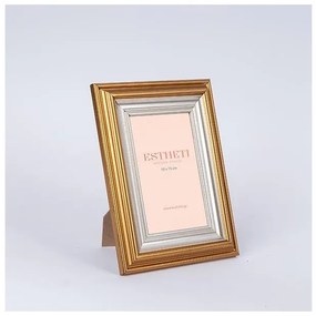 Κορνίζα Πλαστικό Χρυσό-Ασημί 10x15cm 756-12133 Estheti-756-12133-Χρυσό-Ασημί 756-12133