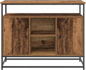 vidaXL Πλαϊνό γραφείο Παλιό ξύλο 100 x 35 x 80 εκ. Επεξεργασμένο ξύλο
