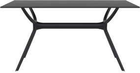 Τραπέζι Air 140Χ80Εκ. Black Laminate 12Mm