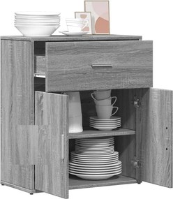 vidaXL Βοηθητικό Ντουλάπι Γκρι Sonoma 60x31x70 εκ. Επεξεργασμένο Ξύλο