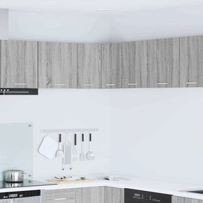 vidaXL Κρεμαστό ντουλάπι Γκρι Σομόνα και Λευκό 57 x 57 x 40 εκ.