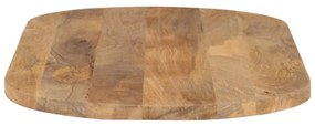 vidaXL Επιφάνεια Τραπεζιού Οβάλ 100x50x3,8 εκ. Μασίφ Ξύλο Μάνγκο