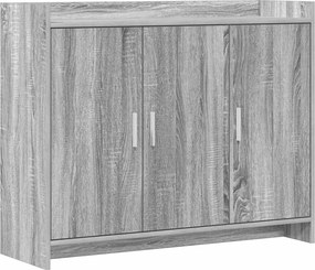 vidaXL Πλαϊνό γραφείο Γκρι Sonoma 98,5 x 33 x 80 εκ Επεξεργασμένο Ξύλο
