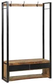 vidaXL Κρεμάστρα Ρούχων Καφέ 110 x 40 x 185 εκ Μασίφ ξύλο μάνγκο