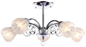 Φωτιστικό Οροφής Πολύφωτο Aca Cardinal FMX51495 Chrome/White