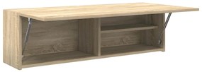 vidaXL Ντουλάπι τοίχου μπάνιου Sonoma Oak 100x25x30 cm