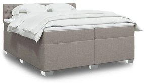 ΚΡΕΒΑΤΙ BOXSPRING ΜΕ ΣΤΡΩΜΑ TAUPE 200X200 ΕΚ. ΥΦΑΣΜΑΤΙΝΟ 3286006