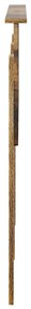 vidaXL Κεφαλάρι με κεφαλάρι Καπνιστό Δρύς 120 cm Επεξεργασμένο ξύλο
