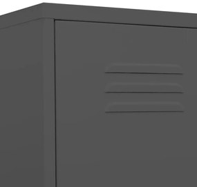 vidaXL Φοριαμός Ανθρακί 35 x 46 x 180 εκ. από Ατσάλι