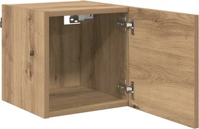 vidaXL Κρεμαστό Ντουλάπι Τηλεόρασης Τεχνίτικη Δρυς 30,5 x 30 x 30 εκ.