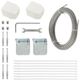 vidaXL Διαχωριστικό Βεράντας Μπλε 100 x 240 εκ. Ύφασμα Oxford