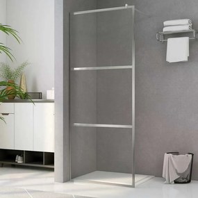 vidaXL Οθόνες ντους Ασημί 115 x 195 cm Γυαλί και Αλουμίνιο