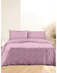 Σετ Σεντόνια Flannel 040 Pink Μονό (160x260)