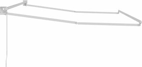 vidaXL Manual Awning Frame 3,5 x 2,5 m Λευκό Powder-Coated Aluminium