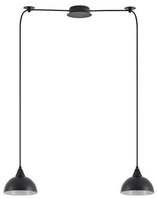 Φωτιστικό Οροφής SE21-BL-B10-BL2-MS3 ADEPT PENDANT Black Metal Shade + - Μέταλλο - 77-9052