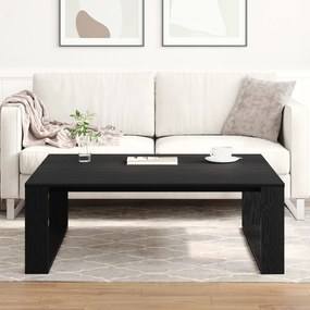 vidaXL Τραπεζάκι σαλονιού Μαύρο Δρυς 100x100x35 εκ Επεξεργασμένο ξύλο