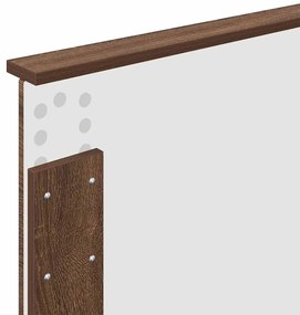 vidaXL Κεφαλάρι Καφέ δρυς 90 cm Επεξεργασμένο ξύλο