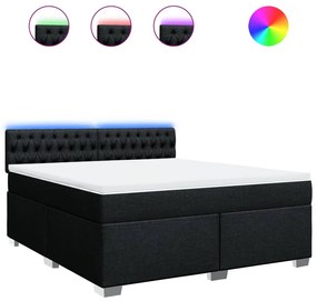 ΚΡΕΒΑΤΙ BOXSPRING ΜΕ ΣΤΡΩΜΑ ΜΑΥΡΟ 180X200 ΕΚ. ΥΦΑΣΜΑΤΙΝΟ 3288276