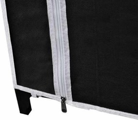 vidaXL Ντουλάπα Αναδιπλούμενη Μαύρη 110 x 45 x 175 εκ.