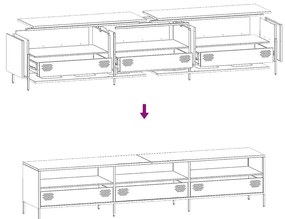 ΈΠΙΠΛΟ ΤΗΛΕΟΡΑΣΗΣ ΜΑΥΡΟ 202X39X43,5 ΕΚ. ΧΑΛΥΒΑΣ ΨΥΧΡΗΣ ΈΛΑΣΗΣ 851346