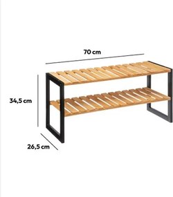 Παπουτσοθήκη 6 Θέσεων (70x26x34.5) F-V Bamboo 167879