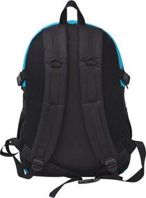 vidaXL Σακίδιο Πλάτης Μαύρο και Μπλε 40 Λίτρων