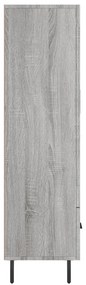 vidaXL Ντουλάπα Γκρι Sonoma 69,5 x 31 x 115 εκ. από Επεξεργασμένο Ξύλο