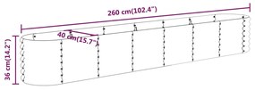 ΖΑΡΝΤΙΝΙΕΡΑ ΠΡΑΣΙΝΗ 260X40X36 ΕΚ ΑΤΣΑΛΙ ΜΕ ΗΛΕΚΤΡ. ΒΑΦΗ ΠΟΥΔΡΑΣ 318878