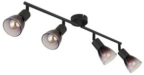Φωτιστικό Οροφής Σποτ 4xE14 Μαύρο 54312-4 Globo Lighting-54312-4-Μαύρο 54312-4