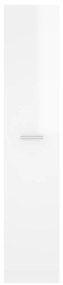 Συρταριέρα Γενικής Χρήσης Γυαλ. Λευκό 30x42,5x150 Μοριοσανίδα - Λευκό