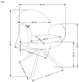 Καρέκλα Teddy-Gkri (2) τεμάχια