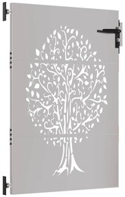 vidaXL Πόρτα Κήπου με Σχέδιο Δέντρου από Ατσάλι Corten 85x150 εκ.