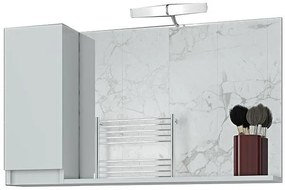 Καθρέπτης κρεμαστός Drop Senso 105-Λευκό-Αριστερά