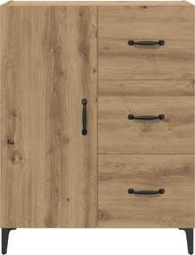 vidaXL Πλαϊνό γραφείο Artisan Oak 69,5 x 34 x 90 εκ.