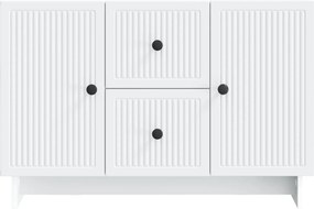 vidaXL Πλαϊνό γραφείο Λευκό 89 x 34,5 x 60 εκ. Επεξεργασμένο Ξύλο