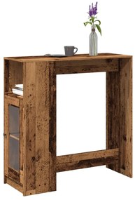 Τραπέζι Μπαρ με Ράγες 101x40x103,5 εκ. Επεξεργ. Ξύλο