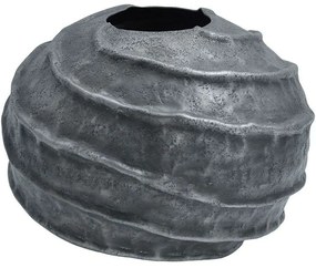 Βάζο 939-124-006 26x19cm Grey Aluminium