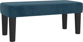 vidaXL Κρεβάτι Boxspring με Στρώμα Σκούρο Μπλε 80 x 200 εκ. Βελούδινο