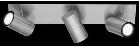 Σποτ Φωτιστικό Οροφής 3xGU10 Τριπλό Κινητό Marley Trio Lighting-802400307-Νίκελ Ματ 802400307
