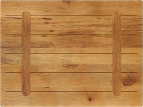 vidaXL Επιτραπέζια επιφάνεια 90x60x2,5 cm Ορθογώνια από μασίφ ξύλο