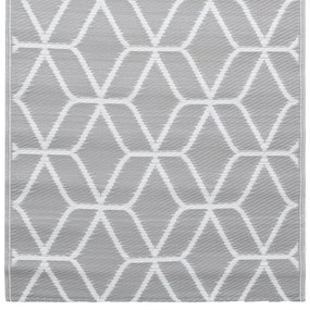 vidaXL Χαλί εξωτερικού χώρου ARAKIL γκρι 120x180 cm PP