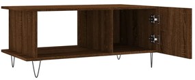 vidaXL Τραπεζάκι Σαλονιού Καφέ Δρυς 90x50x40 εκ. Επεξεργασμένο Ξύλο