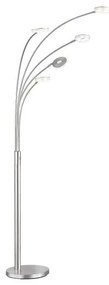 Επιδαπέδιο Φωτιστικό LED Μέταλλο Dent Η225 Φ79 Fischer Honsel-40333-Νίκελ Ματ 40333